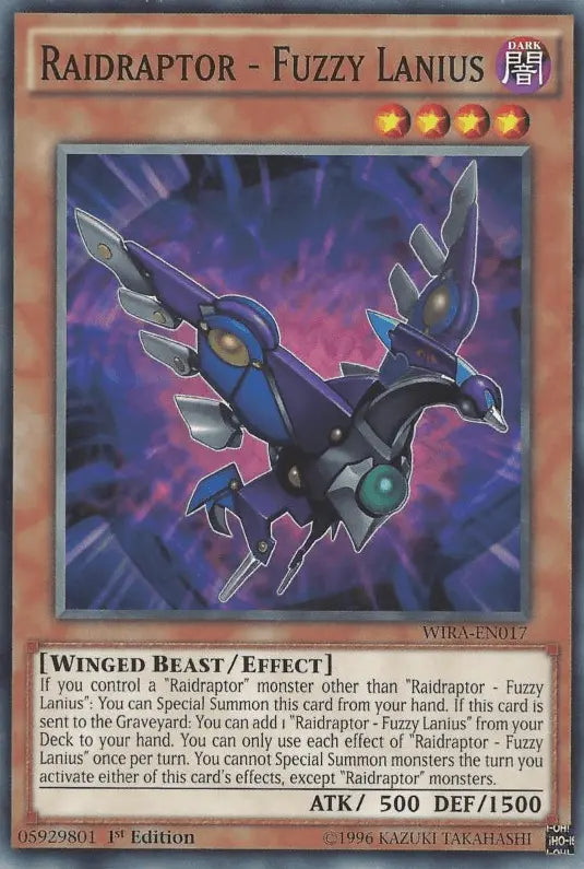 Raidraptor - Fuzzy Lanius [WIRA-EN017] Common - Doe's Cards