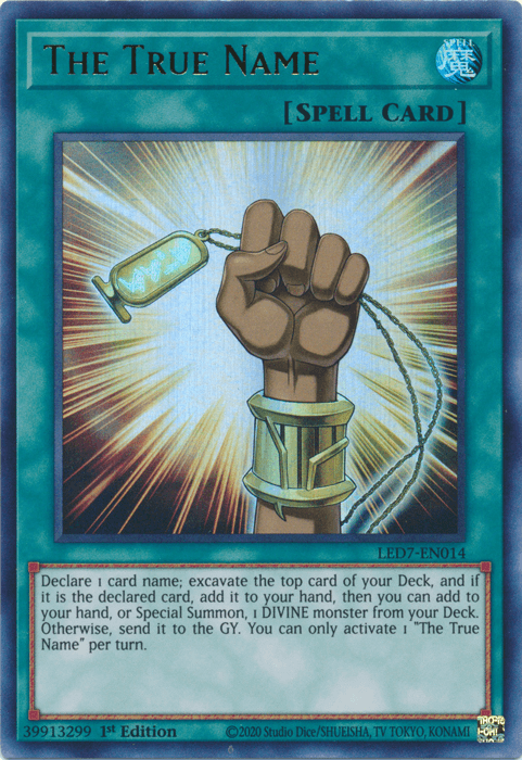 The True Name [LED7-EN014] Ultra Rare - Doe's Cards