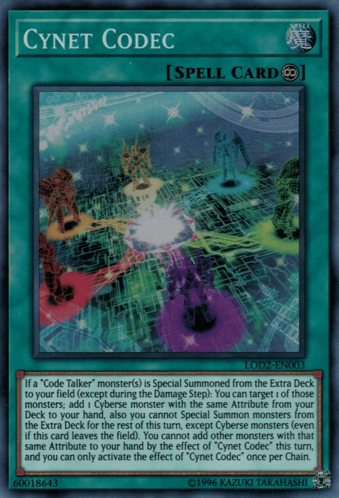 Cynet Codec (Legacy of the Duelist: Link Evolution) [LOD2-EN003] Super Rare - Doe's Cards