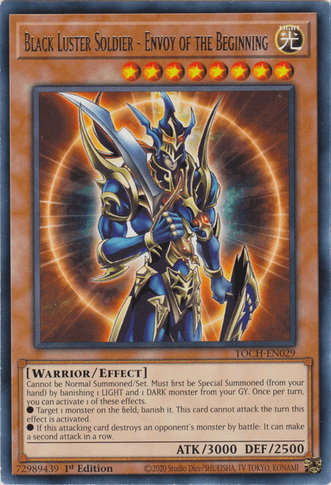 Black Luster Soldier - Envoy of the Beginning [TOCH-EN029] Rare - Doe's Cards