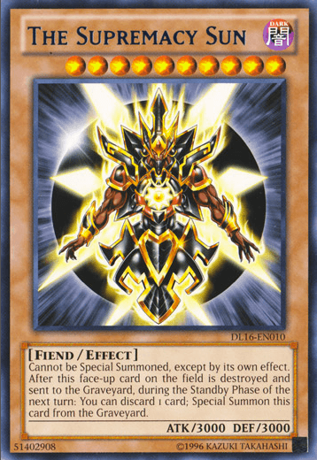 The Supremacy Sun (Blue) [DL16-EN010] Rare - Doe's Cards