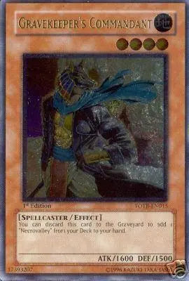 Gravekeeper's Commandant [FOTB-EN015] Ultimate Rare - Doe's Cards