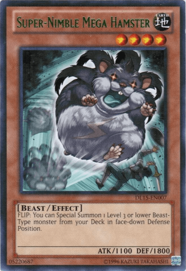 Super-Nimble Mega Hamster (Green) [DL15-EN007] Rare - Doe's Cards