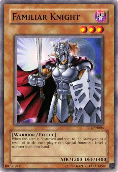 Familiar Knight [EP1-EN006] Common - Doe's Cards
