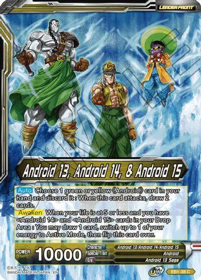 Android 13, Android 14, & Android 15 // Android 13, the Unstoppable (EB1-38) [Battle Evolution Booster] - Doe's Cards