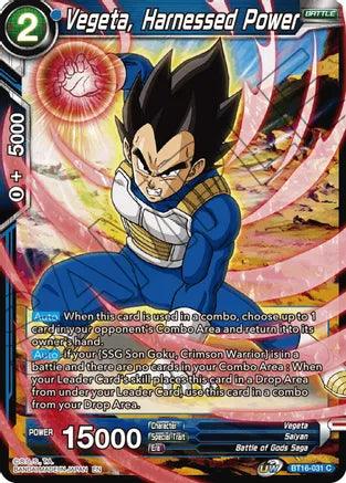 Vegeta, Harnessed Power (BT16-031) [Realm of the Gods] - Doe's Cards