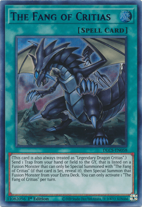 The Fang of Critias (Blue) [DLCS-EN058] Ultra Rare - Doe's Cards