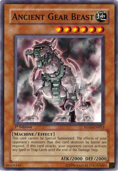 Ancient Gear Beast [SD10-EN013] Common - Doe's Cards