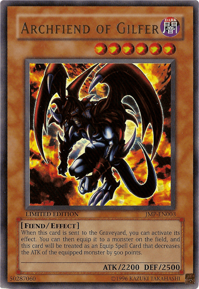 Archfiend of Gilfer [JMP-EN003] Ultra Rare - Doe's Cards