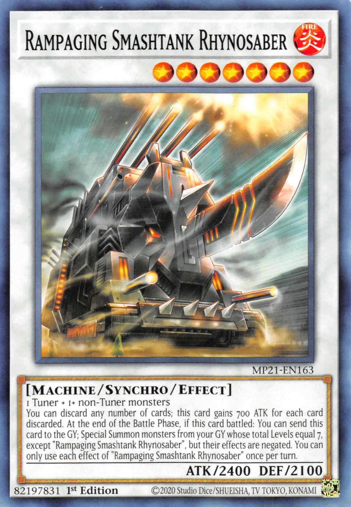Rampaging Smashtank Rhynosaber [MP21-EN163] Common - Doe's Cards