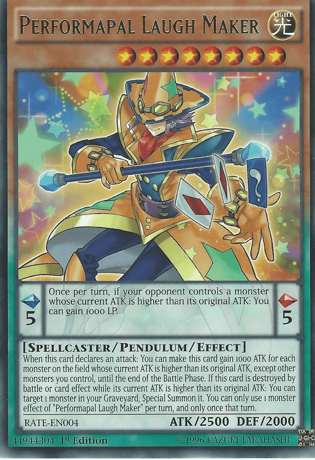 Performapal Laugh Maker [RATE-EN004] Rare - Doe's Cards