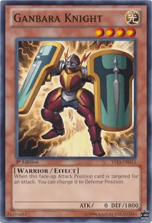 Ganbara Knight [YS13-EN013] Common - Doe's Cards