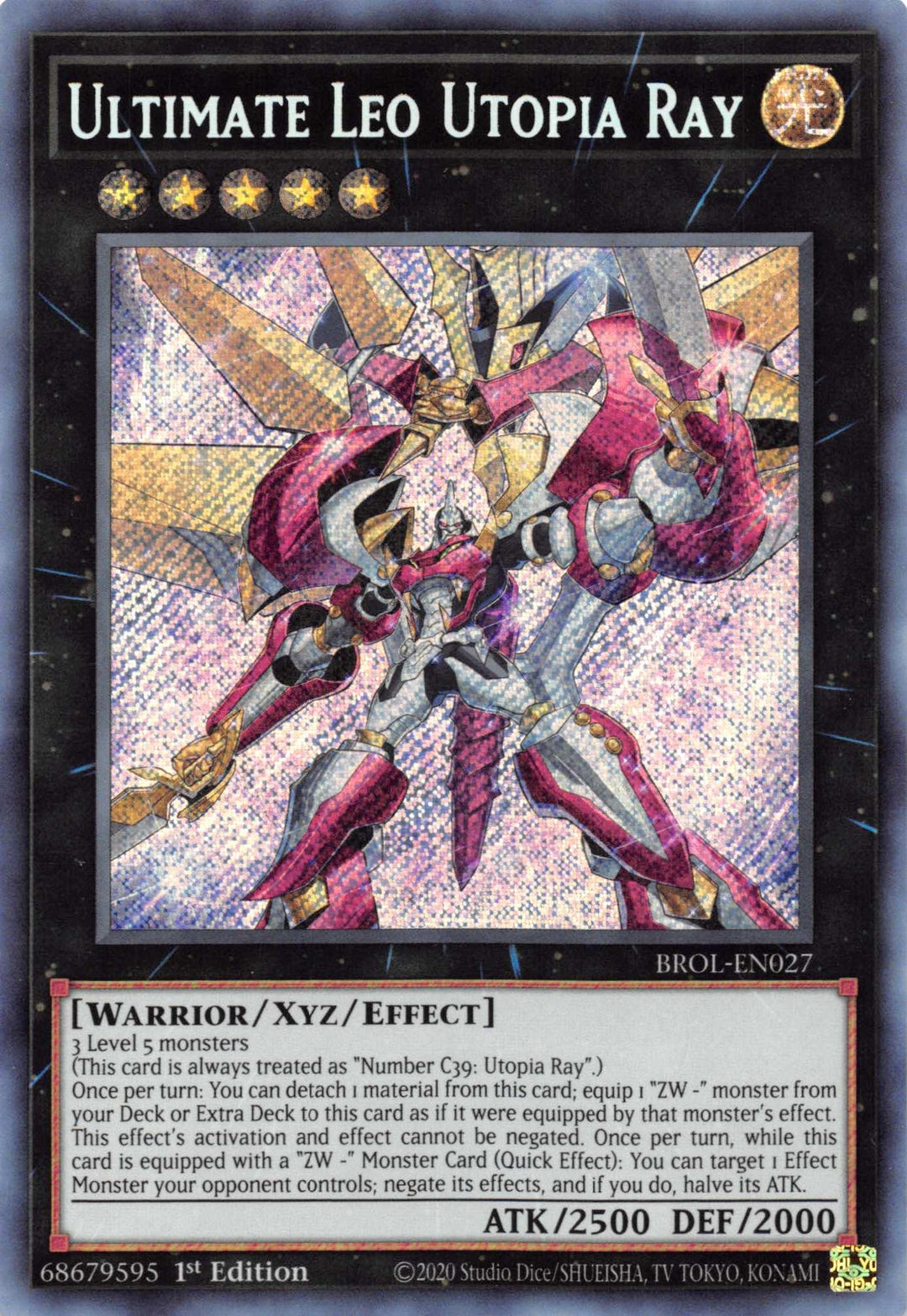 Ultimate Leo Utopia Ray [BROL-EN027] Secret Rare - Doe's Cards