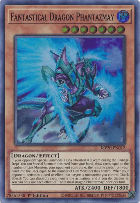 Fantastical Dragon Phantazmay [MP20-EN012] Super Rare - Doe's Cards