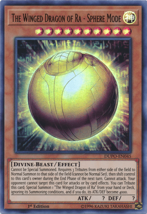 The Winged Dragon of Ra - Sphere Mode [DUPO-EN045] Ultra Rare - Doe's Cards