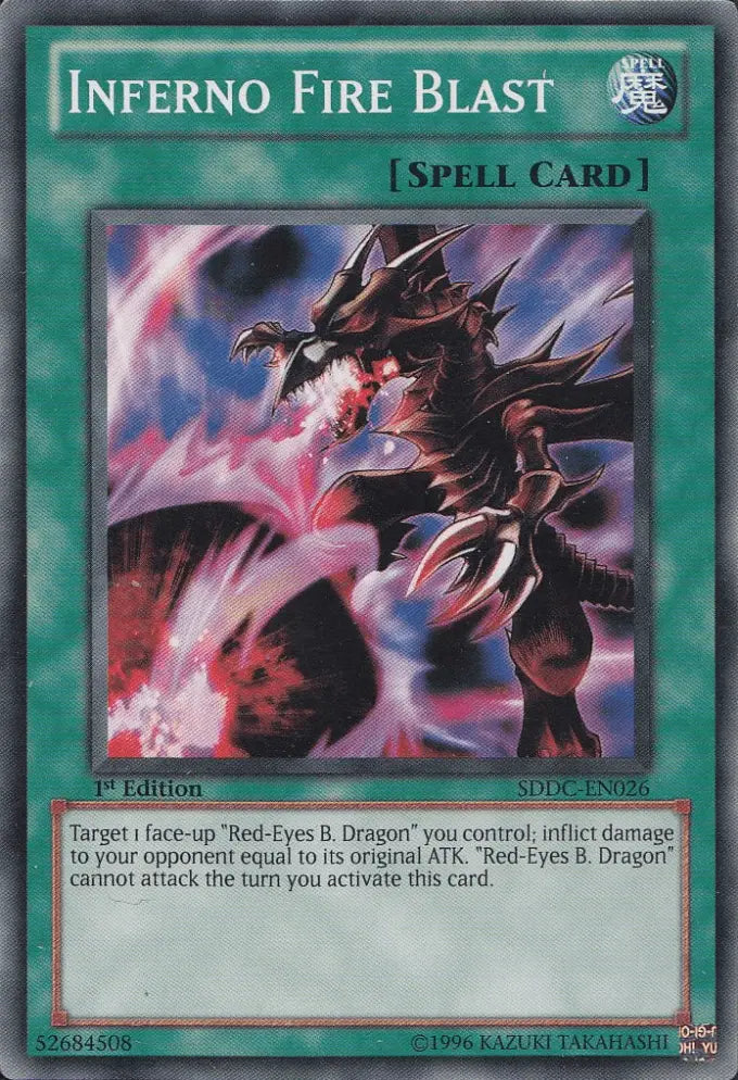 Inferno Fire Blast [SDDC-EN026] Common - Doe's Cards