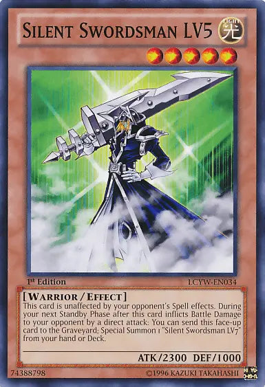 Silent Swordsman LV5 [LCYW-EN034] Common - Doe's Cards