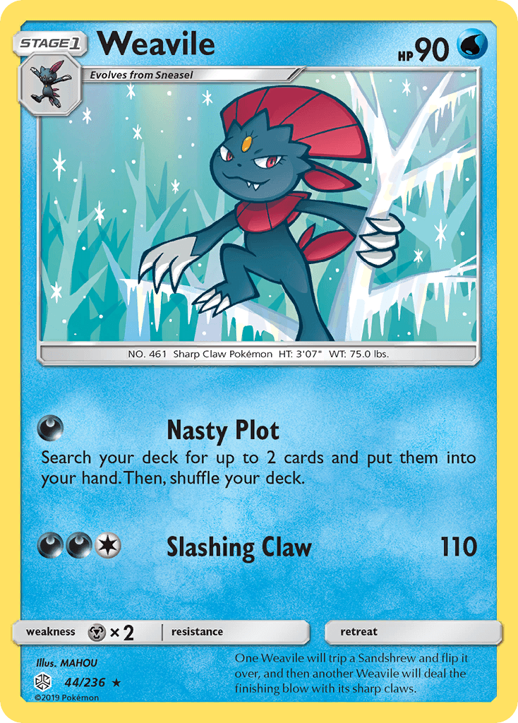 Weavile (44/236) [Sun & Moon: Cosmic Eclipse] - Doe's Cards