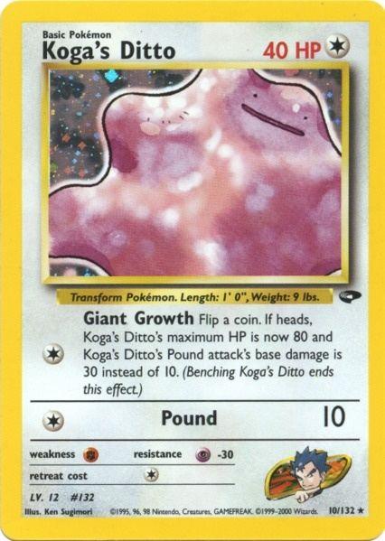 Koga's Ditto (10/132) [Gym Challenge Unlimited] - Doe's Cards