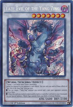 Yazi, Evil of the Yang Zing [MP15-EN163] Secret Rare - Doe's Cards