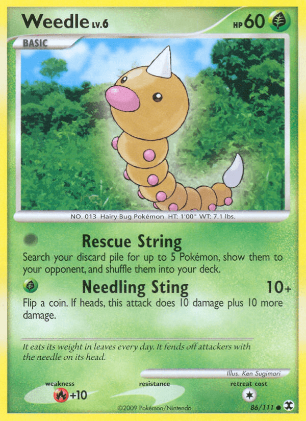 Weedle (86/111) [Platinum: Rising Rivals] - Doe's Cards