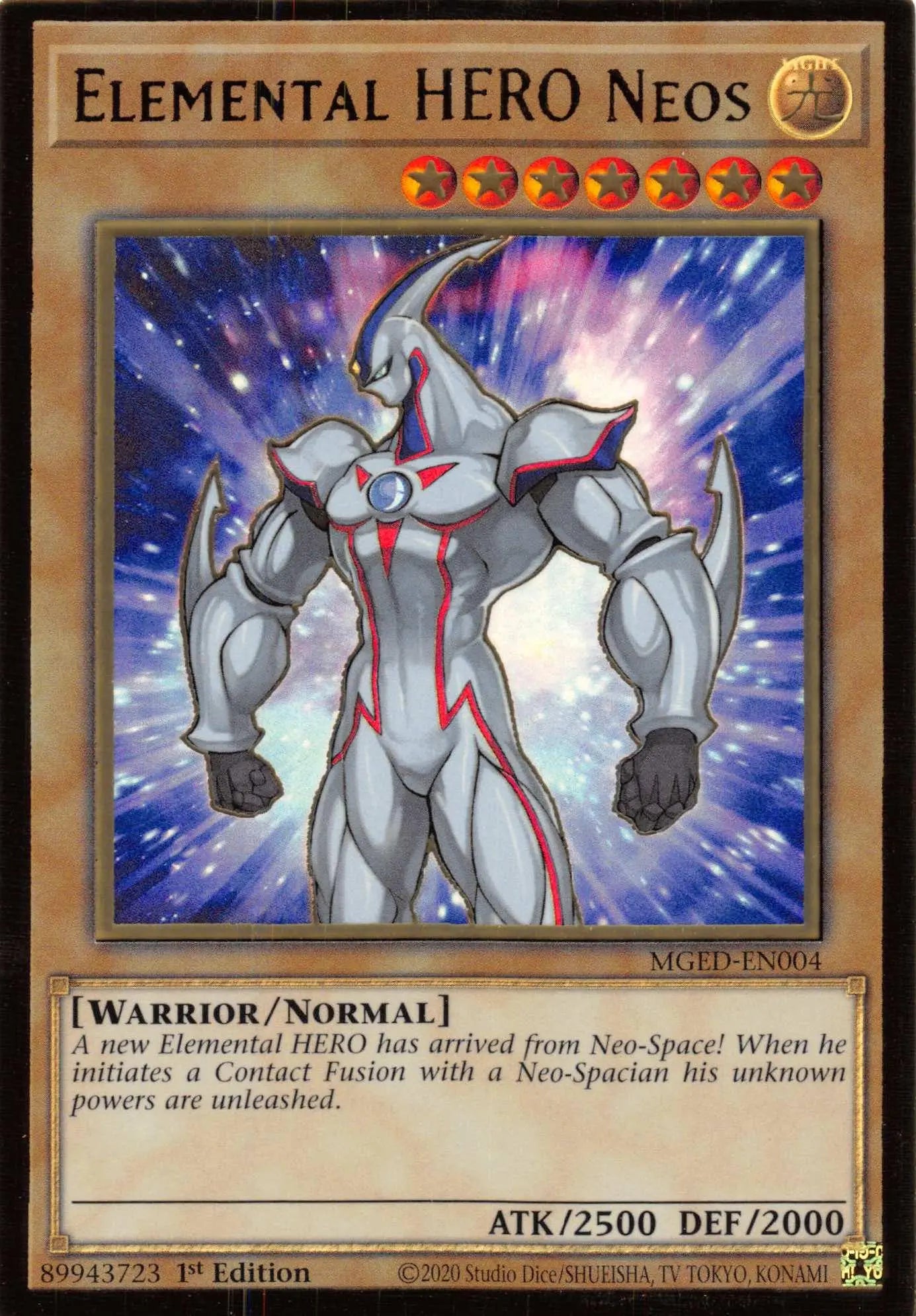 Elemental HERO Neos [MGED-EN004] Gold Rare - Doe's Cards