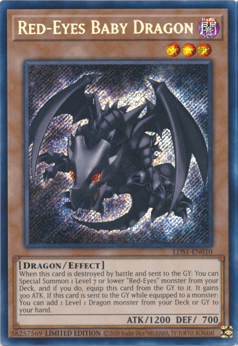 Red-Eyes Baby Dragon [LDS1-EN010] Secret Rare - Doe's Cards