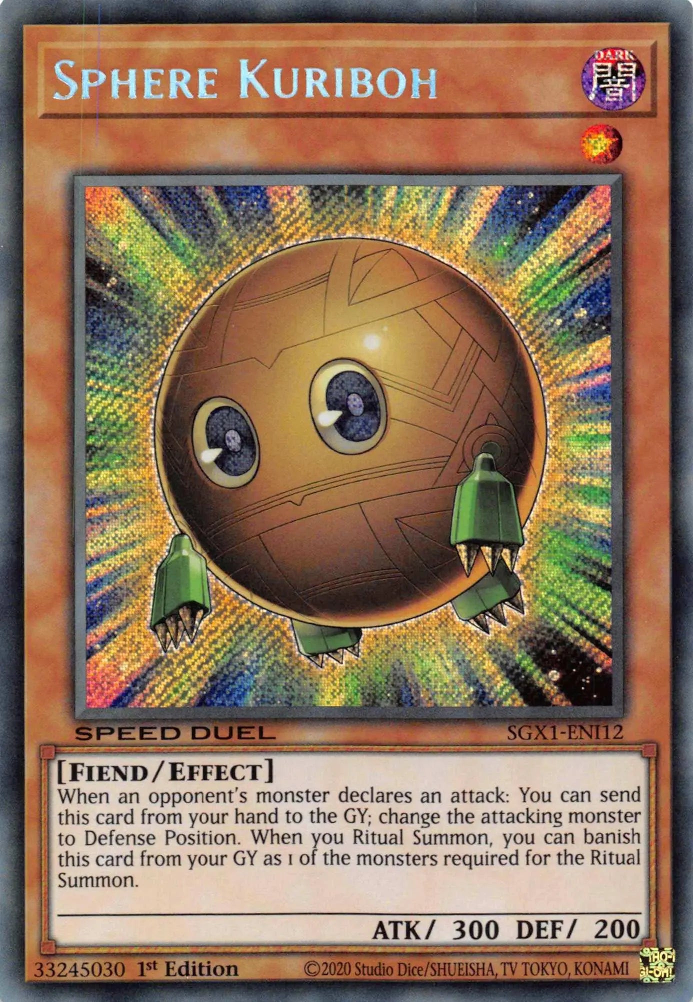 Sphere Kuriboh [SGX1-ENI12] Secret Rare - Doe's Cards
