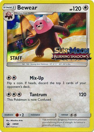 Bewear (SM49) (Staff Prerelease Promo) [Sun & Moon: Black Star Promos] - Doe's Cards