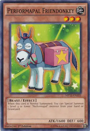 Performapal Friendonkey [MP15-EN193] Common - Doe's Cards