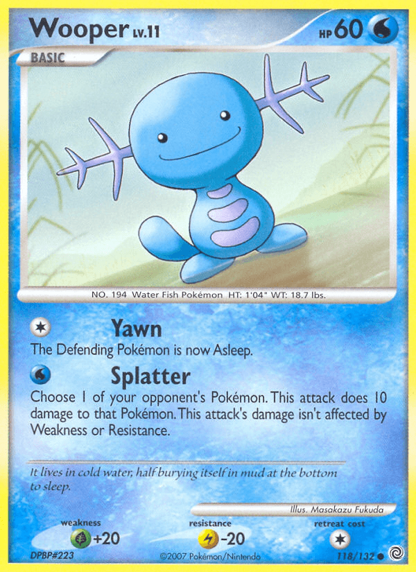 Wooper (118/132) [Diamond & Pearl: Secret Wonders] - Doe's Cards