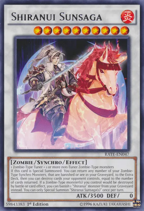 Shiranui Sunsaga [RATE-EN047] Rare - Doe's Cards