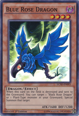 Blue Rose Dragon [LC5D-EN093] Super Rare - Doe's Cards