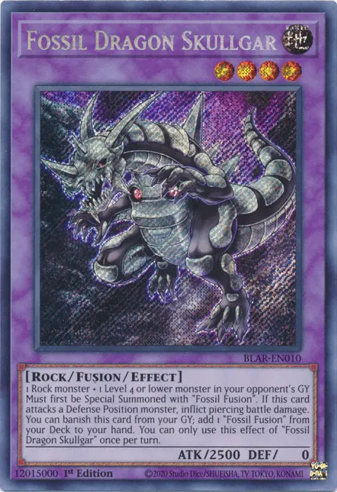 Fossil Dragon Skullgar [BLAR-EN010] Secret Rare - Doe's Cards