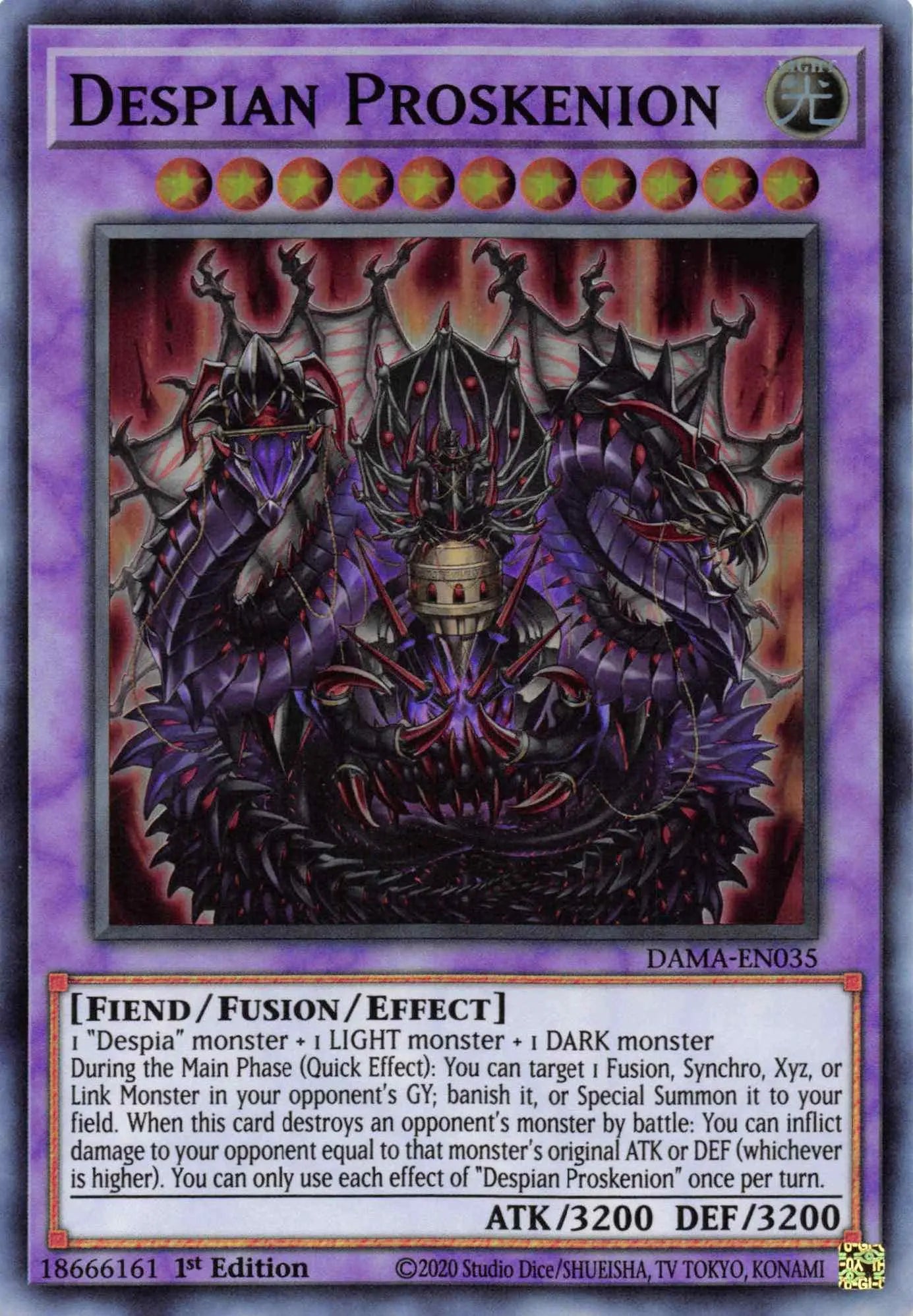 Despian Proskenion [DAMA-EN035] Super Rare - Doe's Cards