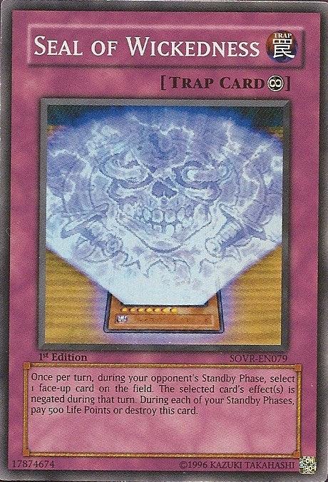 Seal of Wickedness [SOVR-EN079] Super Rare - Doe's Cards