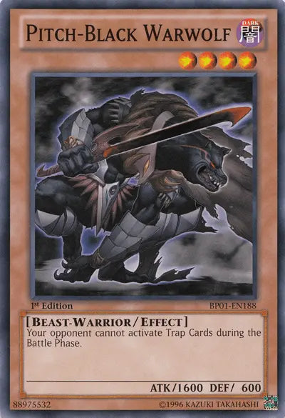Pitch-Black Warwolf [BP01-EN188] Common - Doe's Cards