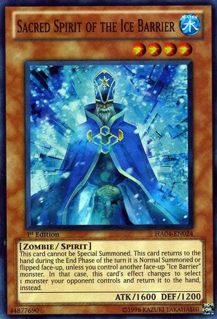 Sacred Spirit of the Ice Barrier [HA04-EN024] Super Rare - Doe's Cards
