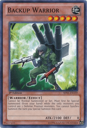 Backup Warrior [BP01-EN159] Common - Doe's Cards