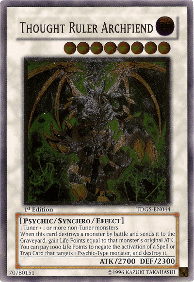 Thought Ruler Archfiend [TDGS-EN044] Ultimate Rare - Doe's Cards