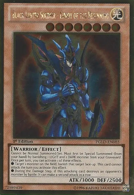 Black Luster Soldier - Envoy of the Beginning [PGLD-EN085] Gold Rare - Doe's Cards