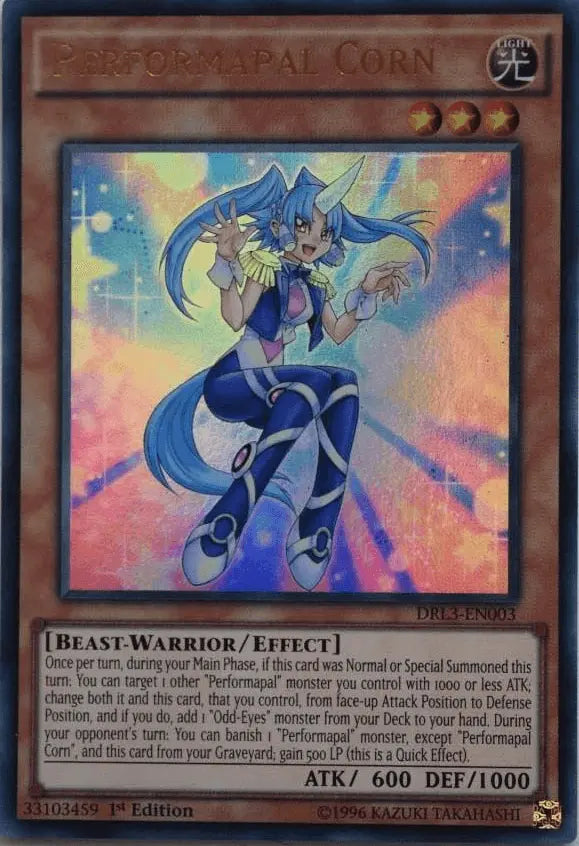 Performapal Corn [DRL3-EN003] Ultra Rare - Doe's Cards
