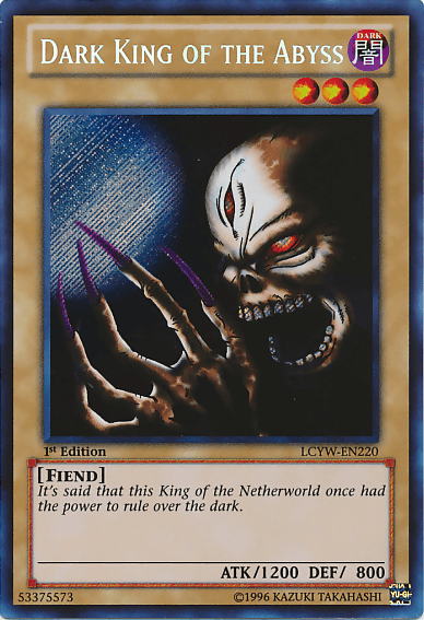 Dark King of the Abyss [LCYW-EN220] Secret Rare - Doe's Cards