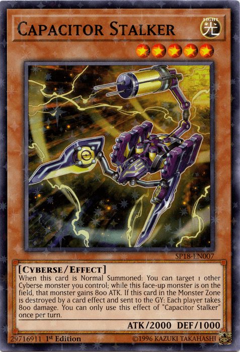 Capacitor Stalker [SP18-EN007] Starfoil Rare - Doe's Cards