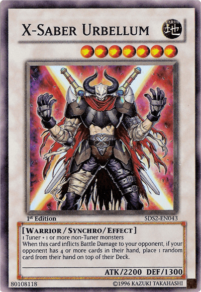 X-Saber Urbellum [5DS2-EN043] Super Rare - Doe's Cards