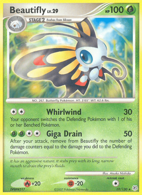 Beautifly (19/130) [Diamond & Pearl: Base Set] - Doe's Cards