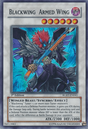 Blackwing Armed Wing [RGBT-EN041] Super Rare - Doe's Cards