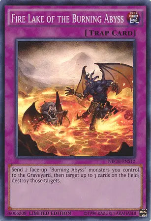 Fire Lake of the Burning Abyss (SE) [NECH-ENS12] Super Rare - Doe's Cards