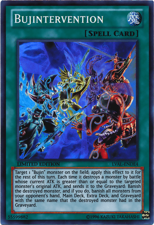 Bujintervention [LVAL-ENDE4] Super Rare - Doe's Cards