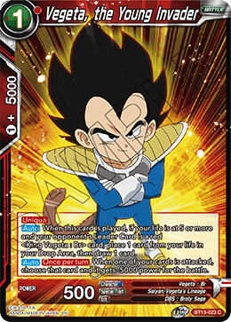 Vegeta, the Young Invader (Common) (BT13-023) [Supreme Rivalry] - Doe's Cards